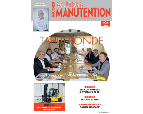 Parution d'un article sur OCA dans le magazine Solutions manutention