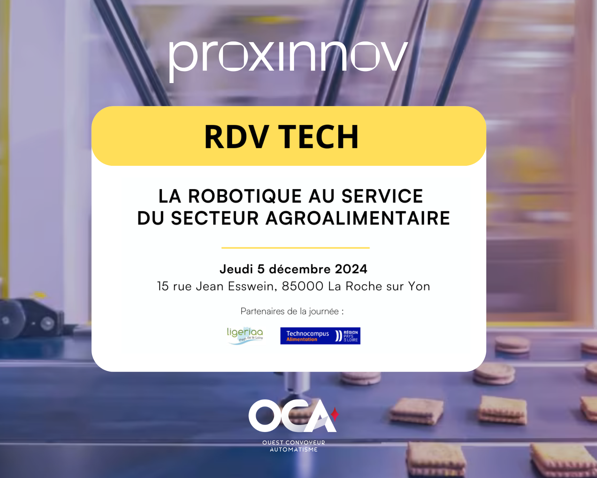 OCA exhibits at Proxinnov’s RDV Tech event dedicated to the agri-food industry